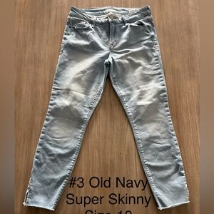 Old Navy super skinny size 10